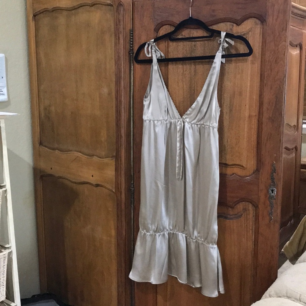 100% silk dress.